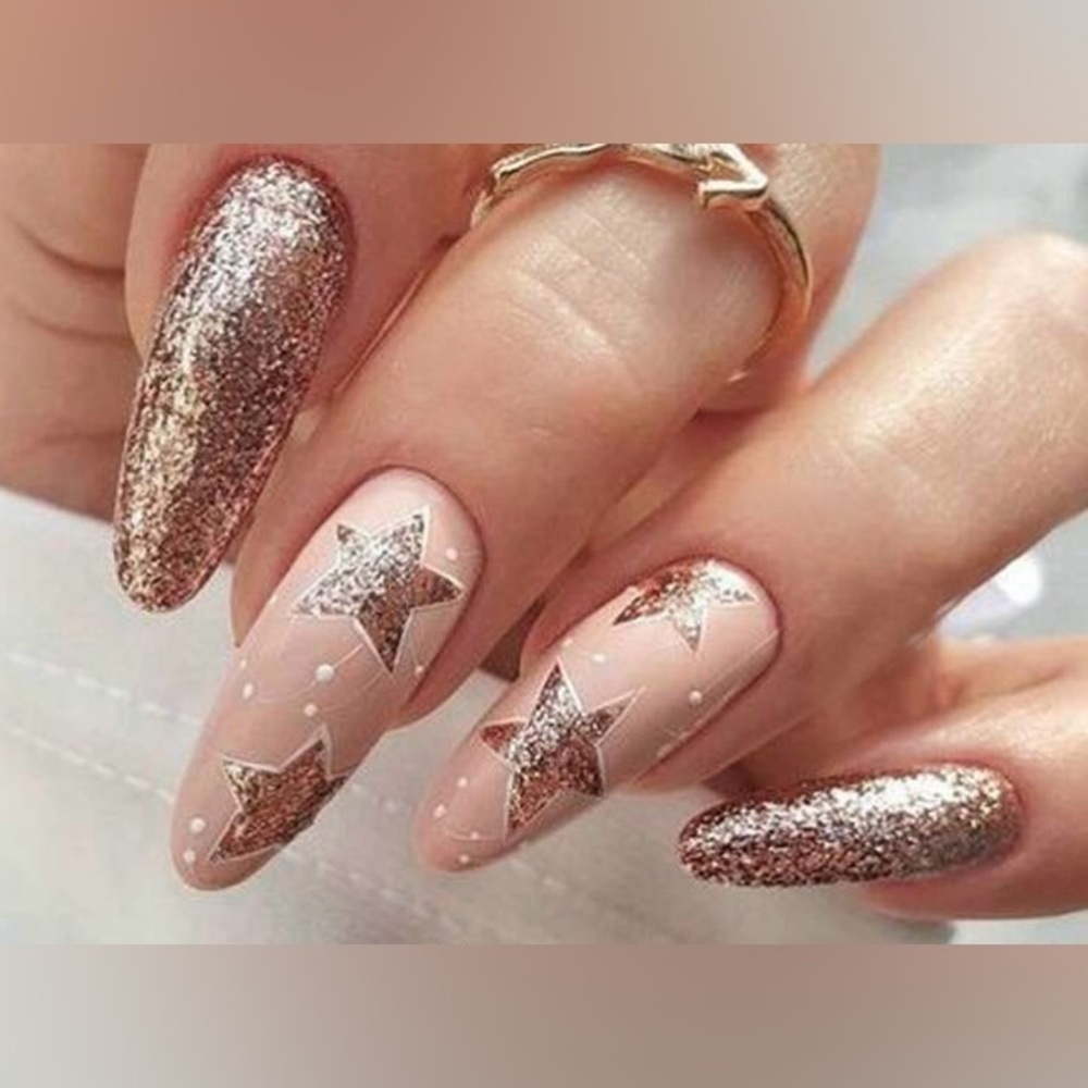 💫 GLITTER STAR NAILS 💫